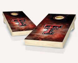 Texas Tech Red Raiders Smoke Cornhole Set