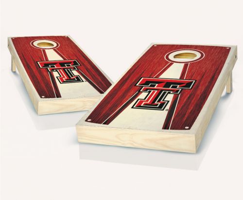 Texas Tech Red Raiders Stained Pyramid Cornhole Set