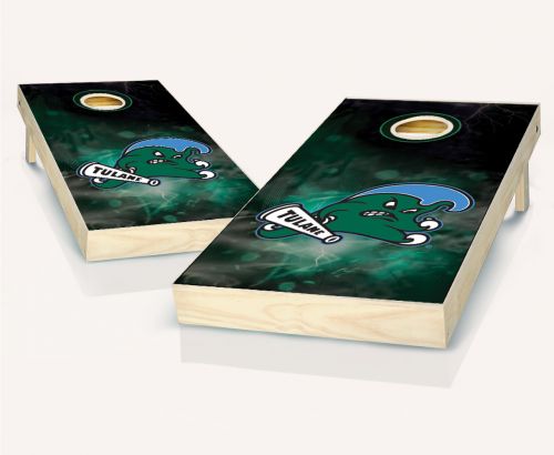 Tulane Green Wave Smoke Cornhole Set