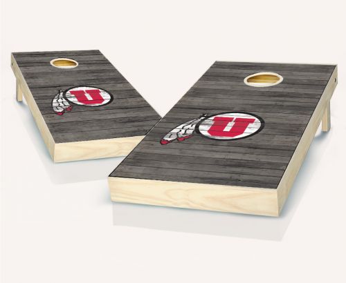 Utah Utes Distressed Cornhole Set