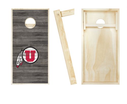 Utah Utes Distressed Cornhole Set #2