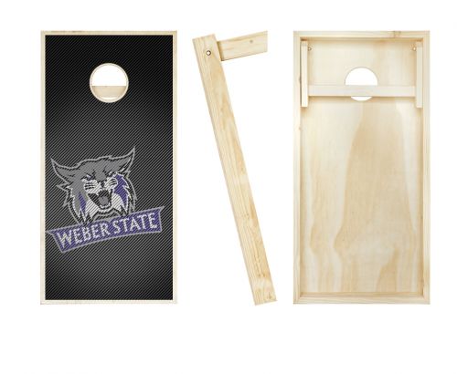 Weber State Wildcats Slanted Cornhole Set #2