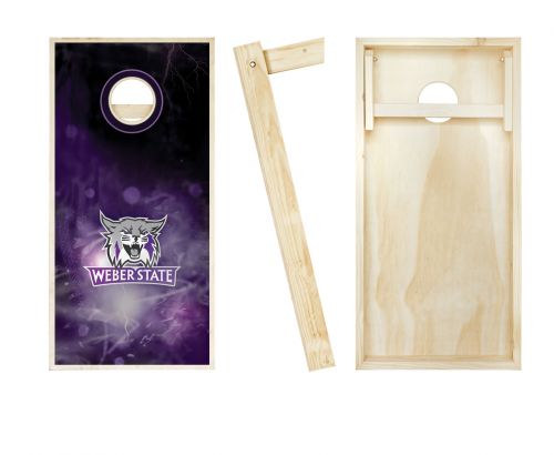 Weber State Wildcats Smoke Cornhole Set #2