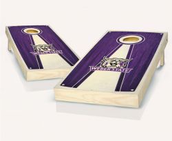 Weber State Wildcats Stained Pyramid Cornhole Set