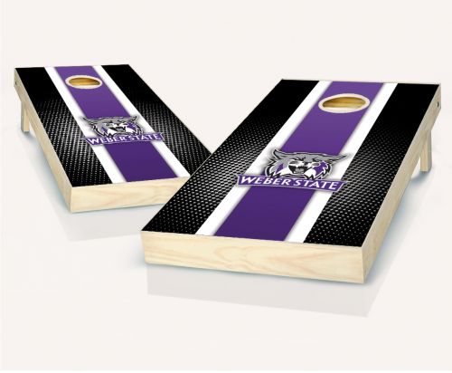 Weber State Wildcats Striped Cornhole Set