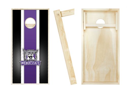 Weber State Wildcats Striped Cornhole Set #2