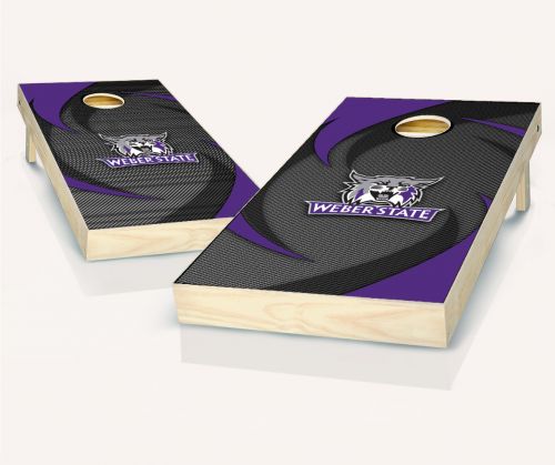 Weber State Wildcats Swoosh Cornhole Set