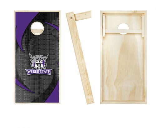 Weber State Wildcats Swoosh Cornhole Set #2