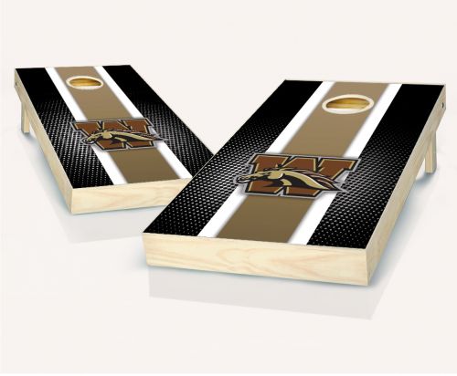 Western Michigan Broncos Striped Cornhole Set