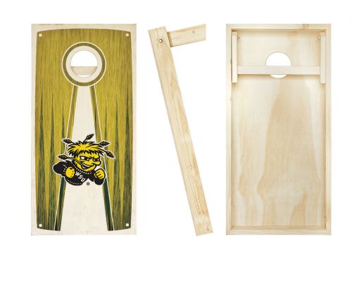 Wichita State Stained Pyramid Cornhole Set #2