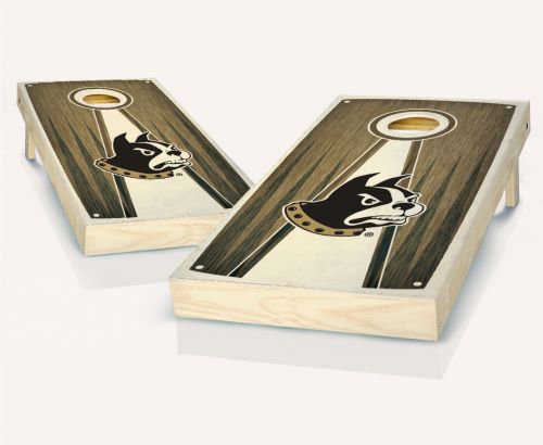 Wofford Stained Pyramid Cornhole Set #1
