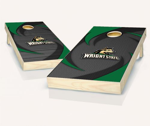 Wright State Swoosh Cornhole Set
