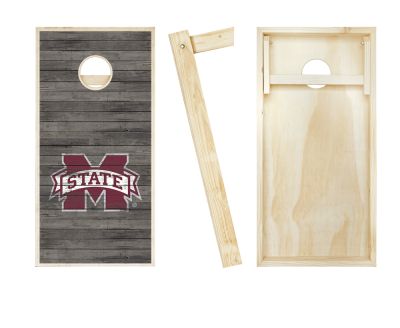 Mississippi State Bulldogs Distressed Cornhole Set #2