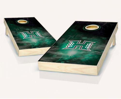 Hawaii Warriors Smoke Cornhole Set