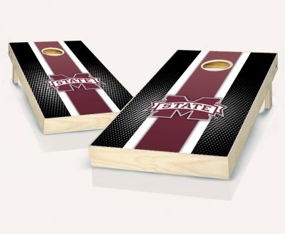 Mississippi State Bulldogs Striped Cornhole Set