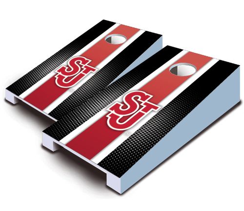 St John's Red Storm Striped Tabletop Set