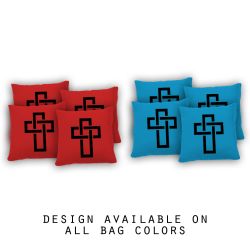 "Cross" Cornhole Bags - Set of 8