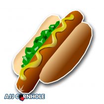 I Love Hotdogs Cornhole Decal