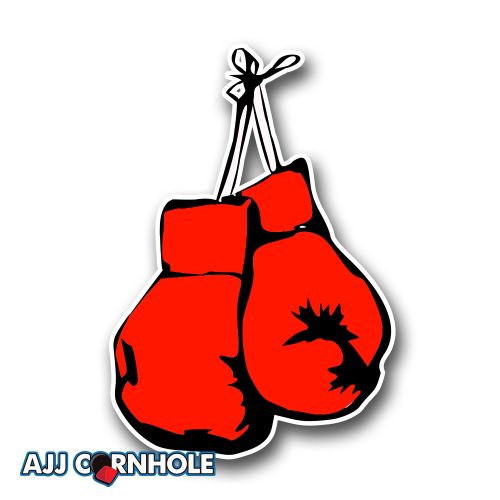 Boxing Gloves Cornhole Decal