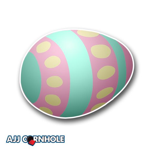 Easter Egg Cornhole Decal Set of 2