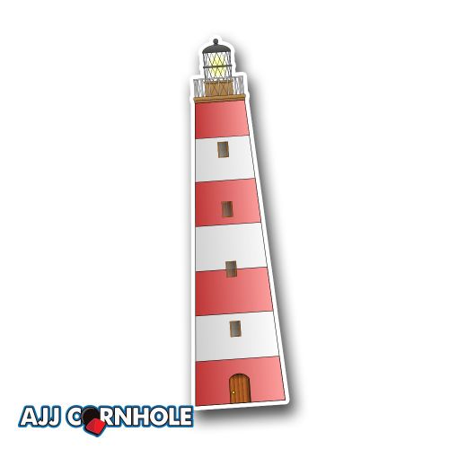 Lighthouse Cornhole Decal Set of 2