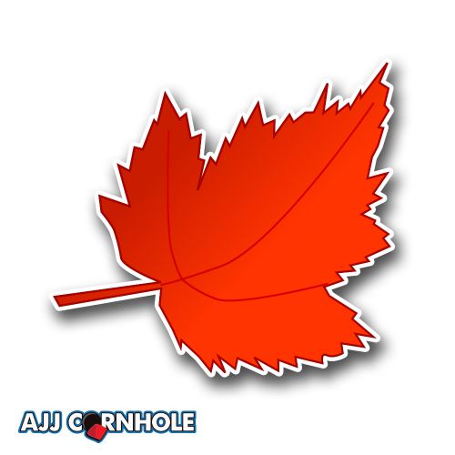 Maple Leaf Cornhole Decal Set of 2