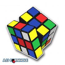 Rubix Cube Cornhole Decal
