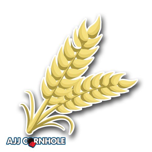 Wheat Grass Cornhole Decal Set of 2