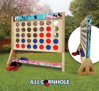 Monogram Glitch Art Kittens Fast Four Game