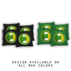 "Happy St. Patrick's Irish Flag" Cornhole Bags - Set of 8
