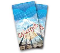 "Beach Bum Lifestyle" Cornhole Wrap