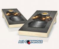 "Gears Industrial Steampunk Wedding" Cornhole Set