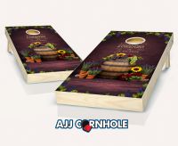 "Vineyard Chic Wedding" Cornhole Set