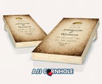 "Vintage Wedding" Cornhole Set